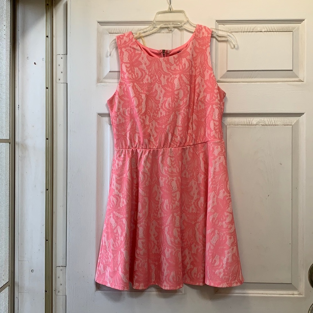 Pink lace dress, brand new never worn with tags